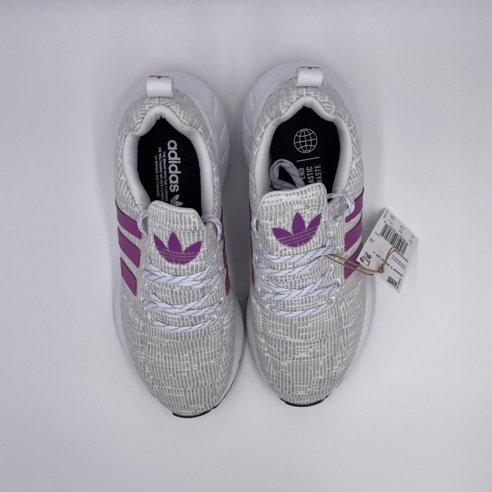 adidas Swift Run 22 Cloud White / Lilac White Womens Shoes - Picture 5 of 8